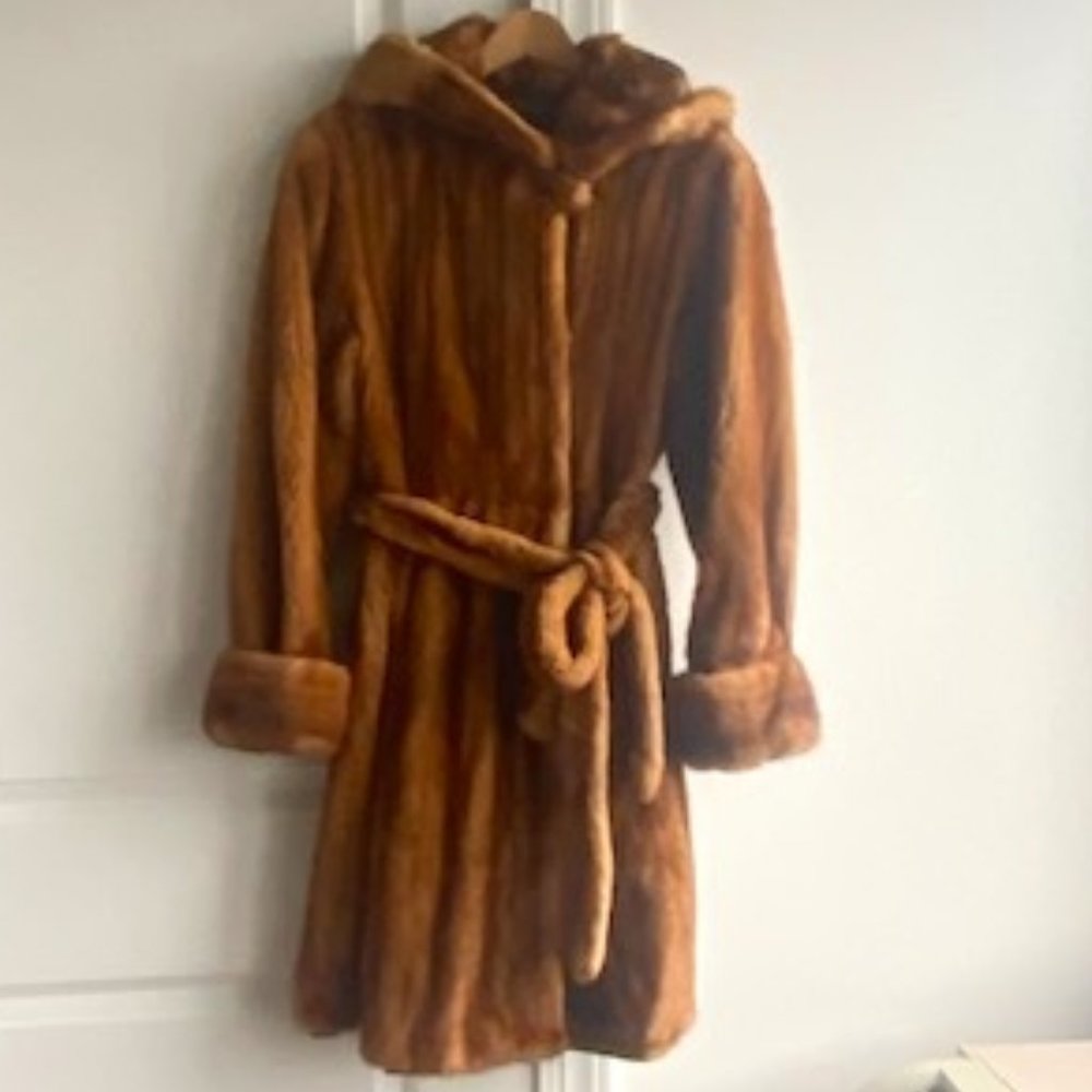 Light Brown Mink Fur Coat